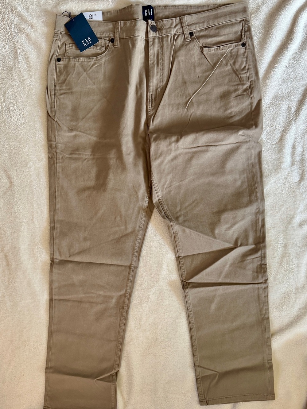 NEW Gap Men's 5 Pocket Pant Slim Fit Khaki Stretch Twill Size 40x30